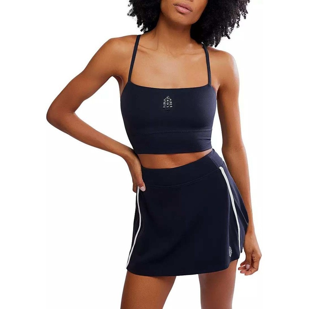 $58 FP Movement Hot Shot Bra Women XS Black Square Neck Sports Bra OB2290018 - Picture 6 of 7